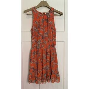 Umgee Dress‎ Womens Floral size Small Sleeveless Swing Lined Boho floral EUC